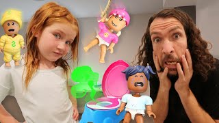 A for ADLEY Baby Day Care Hide n Seek with Crazy Roblox Babies Adleys the Boss Twilight Daycare [upl. by Nodgnal]