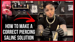 How to Make a Correct Piercing Saline Solution  Piercing Aftercare [upl. by Natsrik]