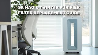 Twin Air Purifier StepbyStep Filter Replacement Guide  SK magic [upl. by Nnaeilsel]