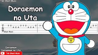 Doraemon Theme Song  Doraemon no Uta Guitar Tutorial  TAB [upl. by Suryc]