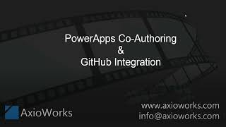 PowerApps coauthoring and GitHub Integration [upl. by Ayita]