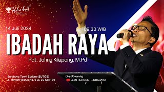 IBADAH RAYA  Pdt Johny Kilapong MPd  Minggu 14 Juli 2024 [upl. by Enorej18]