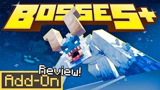 BOSSES  10 ADDON Brings 4 INSANE Boss Battles in Minecraft Bedrock Survival [upl. by Ellerol]