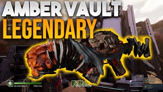 BEST LEGENDARY WEAPON Outriders Amber Vault Double Gun Killing Spree  Embalmers Rage [upl. by Zitah]