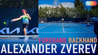 Alexander Zverev  Court Level Practice [upl. by Kalasky]