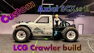 83´s Axial SCX10 II  Custom LCG Chassis build [upl. by Alrahc]