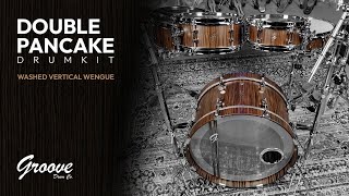 Groove Drum Co Washed Vertical Wengue Double Pancake Drums [upl. by Melinde459]