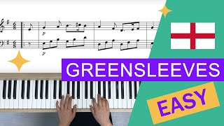 Greensleeves  Easy Piano Songs for Beginners [upl. by Elatsyrk155]