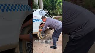 Two wheels of a car fell off a bumpviralvideo youtubeshorts [upl. by Nelehyram]