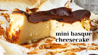 Mini Basque Cheesecake Recipe  Mini Burnt Cheesecake [upl. by Nancee]