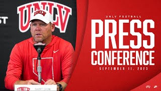 UNLV Football Press Conference  September 11 2023 [upl. by Naanac]