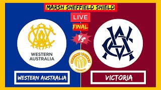 🔴LIVE WESTERN AUSTRALIA VS VICTORIA  FINAL  TEST  DAY 1  MARSH SHEFFIELD SHIELD 2023  WA VS VIC [upl. by Neivad]