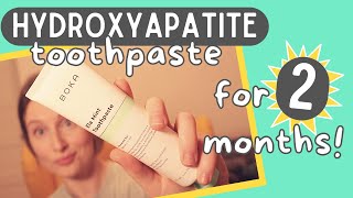 Hydroxyapatite Toothpaste  2 Month Update  Giveaway [upl. by Eluj]