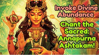 Invoke Divine Abundance Chant the Sacred Annapurna Ashtakam [upl. by Vassaux803]