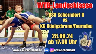 20230928  WRVLandesklasse  ASV Schorndorf II vs KG KönigsbronnFaurndau [upl. by Gnouc]