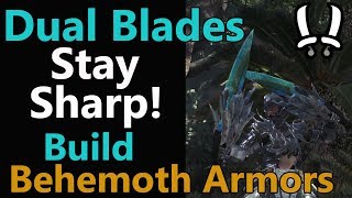 MHW Dual Blades HIGH DPS Build quotStay Sharpquot 100 Affinity  50  DB  Mixed Set  Behemoth armors [upl. by Whall]