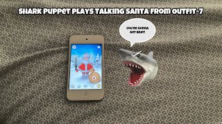 SB Movie Shark Puppet plays Talking Santa from Outfit7 [upl. by Kram]