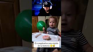 EL CUMPLEAÑOS MAS RAPIDO DE LA HISTORIA shortvideo shorts short shortsviral shortsfeed video [upl. by Adikram]