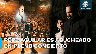 Abuchean a Pepe Aguilar por cantar la canción que dedicó a Nodal [upl. by Brenton]