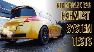 KTEC RACING MEGANE R26 EXHAUST TESTS [upl. by Adanar82]