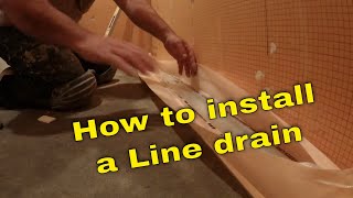 How to install a linear drain step by step [upl. by Anaujik]