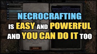 PATH of EXILE Necropolis is Actually the EASIEST Gear Crafting in the Game  DIY GUIDE [upl. by Gnen]