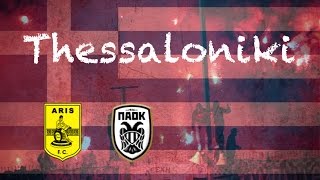 TifosiTV in Saloniki Aris Saloniki  PAOK Saloniki highlights 2014 [upl. by Sidalg983]