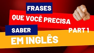 SHADOWING  FRASES QUE VOCÊ PRECISA SABER EM INGLÊS 1 [upl. by Ocirderf]