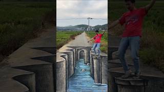 Amazing 3d illusion art drawing illusiondrawing art [upl. by Newell104]