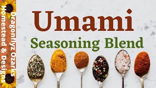 Umami Seasoning Spice Blend HowTo DIY [upl. by Einobe]