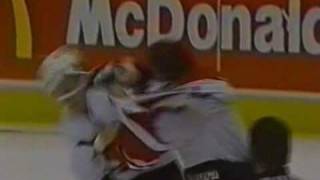 Bob Probert vs Bill Huard Dec 23 1995 [upl. by Onitsuaf]