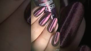 Unhas Decoradas com Esmalte preto e roxo cintilante 💟💅 unhas [upl. by Wildon561]