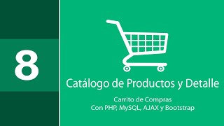 8 Catálogo de productos de carrito de compras con PHP MySQL AJAX y Bootstrap [upl. by Calica461]