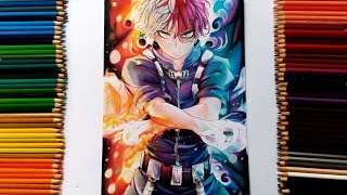 Speed Drawing  Shōto Todoroki Boku No Hero AcademiaMy Hero Academia 僕のヒーローアカデミア  COLLAB [upl. by Aldwin]