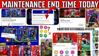 Maintenance End Time Today In eFootball 2022 Mobile  Maintenance End Time  Pes Server Maintenance [upl. by Kassity]