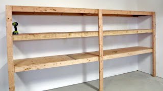 The BEST Garage Shelving  Easy One Person Project anawhite [upl. by Loginov805]