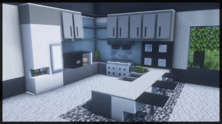 ⚒️ Minecraft  How to Make a Modern Kitchen [upl. by Idonah]