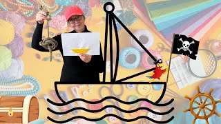 🌟 New Video 🌟 🖼️ 4 Boat Adventure  Craft Along With Teacher Tineke  😮 DIYKids MissTineke [upl. by Mahalia]