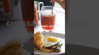 A Perfect Croissant Sandwich Aesthetic Vlog food brunch breakfast cooking [upl. by Levins511]