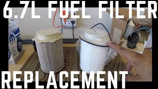 Ram 67L Cummins BOTH Fuel Filter Replacement HOWTO [upl. by Ardnalac]