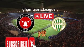 Ferencvárosi TC vs Midtjylland élő labdarúgás ma Bajnokok Ligája [upl. by Jaime502]