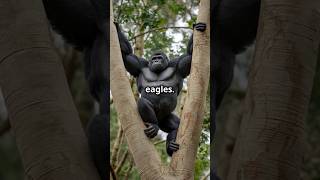 How gorillas use clever hiding places to avoid eagles [upl. by Krongold]