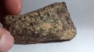 weathered meteorite crust verwitterter Meteorit [upl. by Meingoldas]