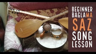 Baglama Saz  Song lesson  walk through beginner through intermediate [upl. by Mikihisa]