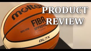 Molten BGLX GL7X Premium Indoor Leather Basketball FIBA Official [upl. by Ekeiram]