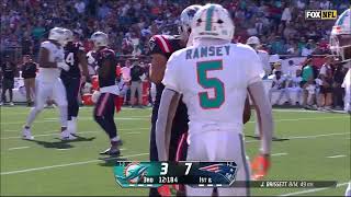 Jacoby Brissett  Every Completed Pass amp Run  Patriots vs Miami Dolphins  NFL Week 5 2024 [upl. by Tarra]