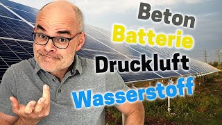 Stromspeicher der Zukunft Batterie Wasserstoff Salzspeicher Beton   dieserdad [upl. by Ayote]