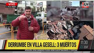 🔴 DERRUMBE EN VILLA GESELL ENCONTRARON OTRO CUERPO ENTRE LOS ESCOMBROS [upl. by Ydna]