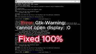 Fixed GtkWarning cannot open display 0 Windows 11 in Kali Linux [upl. by Attenra59]