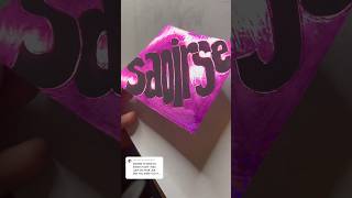 SAOIRSE scratchart nameart name art lettering trending viralvideos diy fyp shorts english [upl. by Assena]